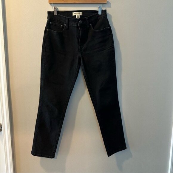 Madewell Mid-Rise Perfect Vintage Jean Black Size 26 Straight Classic Fit - Picture 2 of 9